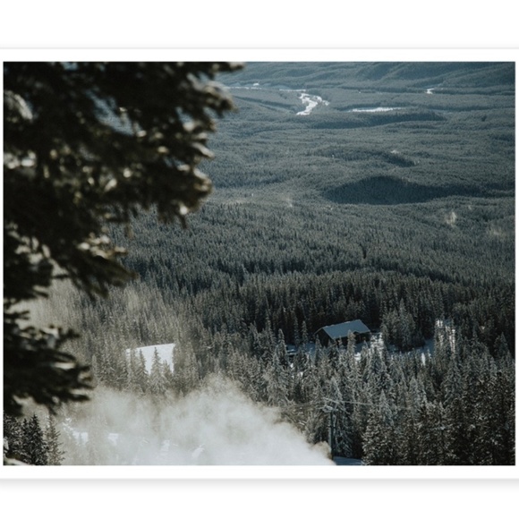 Woods Forest Snow Art Print - Picture 2 of 2